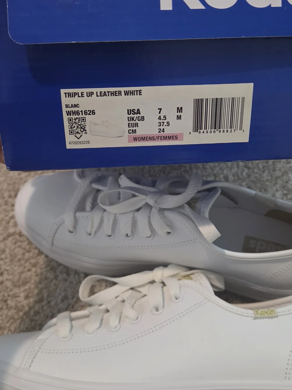 Keds White Platform Sneakers - Triple Stack Sole